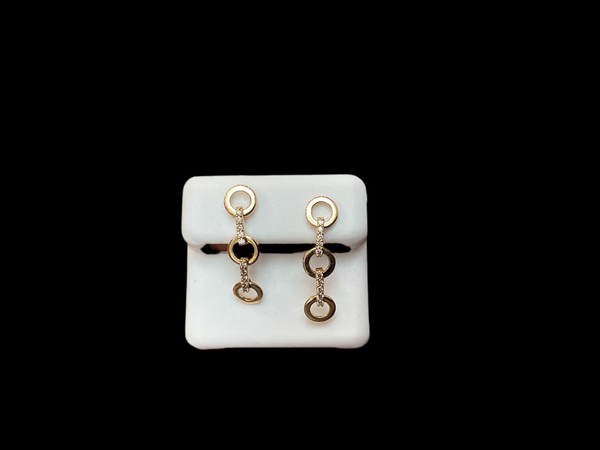 Jordan Jewelers 14 kt Gold Earrings Natural Diamonds 0.20 Ctw