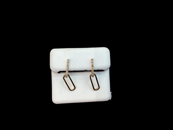 Jordan Jewelers 14 kt Gold Earrings Natural Diamonds 0.13 Ctw