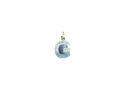 Jordan Jewelers Natural Initial Charm 10 Kt Gold Diamonds 0.50 Ctw