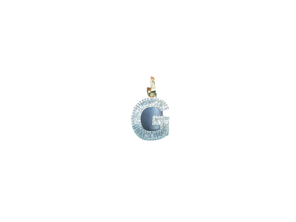 Jordan Jewelers Natural Initial Charm 10 Kt Gold Diamonds 0.50 Ctw
