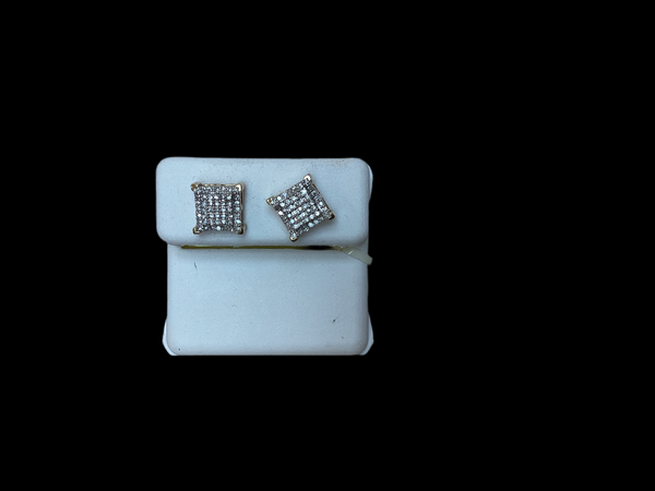 Jordan Jewelers 10 kt Gold Earrings Natural Diamonds 0.25 Ctw