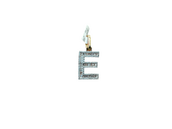 Jordan Jewelers Natural Initial Charm 10 Kt Gold Diamonds 0.48 Ctw