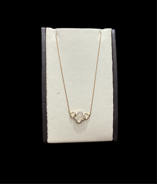 Jordan Jewelers 10 kt gold Natural diamond necklace 0.07 Ctw