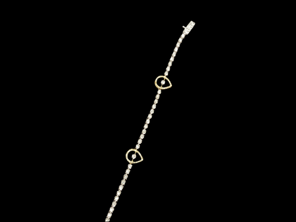 Jordan Jewelers 10kt gold Natural diamond bracelet 0.90 Ctw