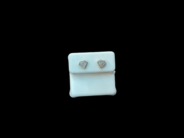 Jordan Jewelers 10 kt Gold Earrings Natural Diamonds 0.09 Ctw