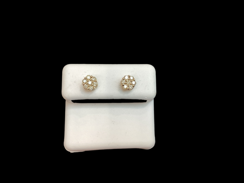 Jordan Jewelers 10 kt Gold Earrings Natural Diamonds 0.35 Ctw