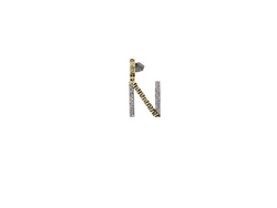 Jordan Jewelers Natural Initials Charm 10 Kt Gold Diamonds 0.20 Ctw