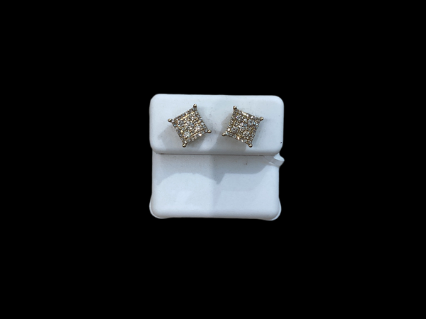 Jordan Jewelers 10 kt Gold Earrings Natural Diamonds 0.49 Ctw