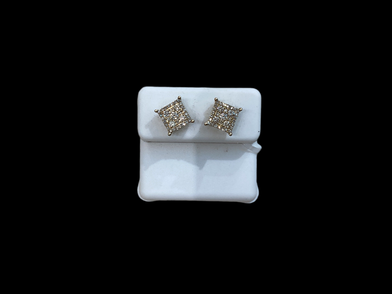 Jordan Jewelers 10 kt Gold Earrings Natural Diamonds 0.49 Ctw