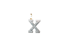 Jordan Jewelers Natural Initials Charm 10 Kt Gold Diamonds 0.46 Ctw