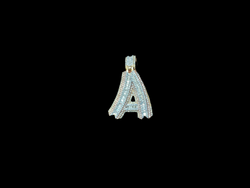 Jordan Jewelers Natural Initials Charm 10 Kt Gold Diamonds 1.39 Ctw