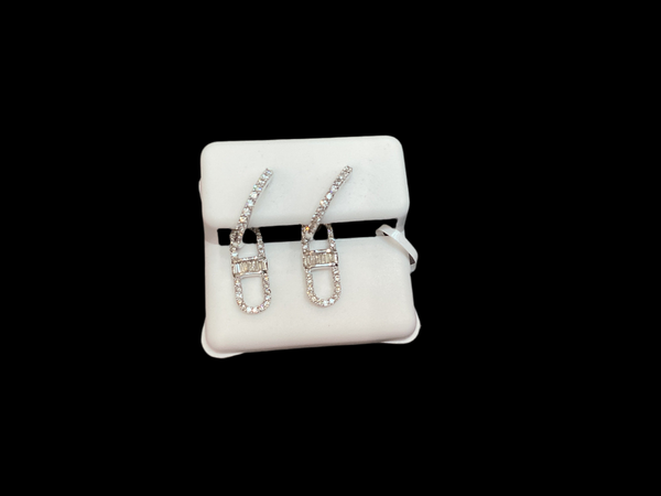 Jordan Jewelers 10 kt Gold Earrings Natural Diamonds 0.5 Ctw