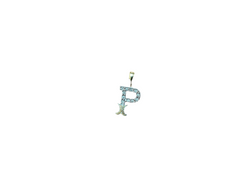 Jordan Jewelers Natural Initial Charm 10 Kt Gold Diamonds 0.17 Ctw