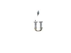 Jordan Jewelers Natural Initial Charm 10 Kt Gold Diamonds 0.14Ctw
