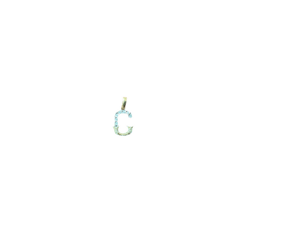 Jordan Jewelers Natural Initial Charm 10 Kt Gold Diamonds 0.15 Ctw