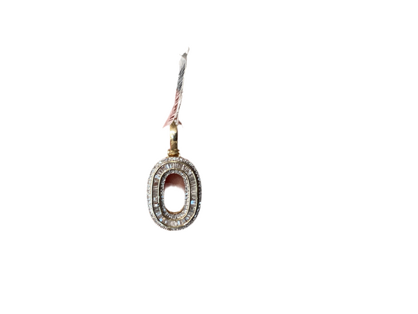 Jordan Jewelers Number Charm 10 Kt Gold natural diamond 0.50 Ctw