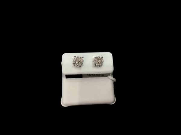 Jordan Jewelers 10 kt Gold Earrings Natural Diamonds 0.36 Ctw