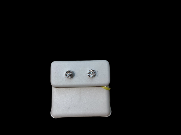 Jordan Jewelers 10 kt Gold Earrings Natural Diamonds 0.15 Ctw