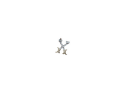 Jordan Jewelers Natural Initial Charm 10 Kt Gold Diamonds 0.14Ctw