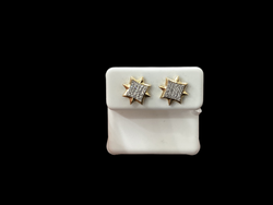 Jordan Jewelers 10 kt Gold Earrings Natural Diamonds 0.14 Ctw