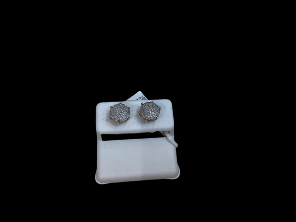 Jordan Jewelers 10 kt Gold Earrings Natural Diamonds 0.25 Ctw