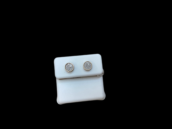 Jordan Jewelers 10 kt Gold Earrings Natural Diamonds 0.1 Ctw