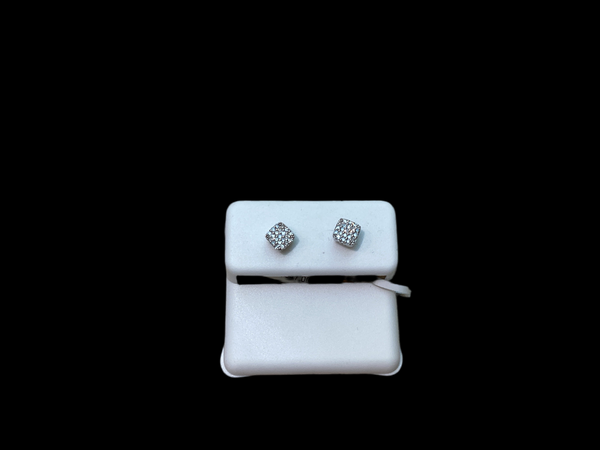 Jordan Jewelers 10 kt Gold Earrings Natural Diamonds 0.12 Ctw