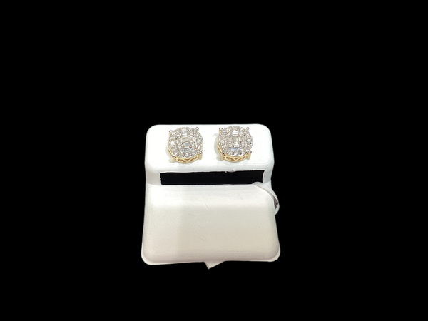 Jordan Jewelers 10 kt Gold Earrings Natural Diamonds 0.42Ctw