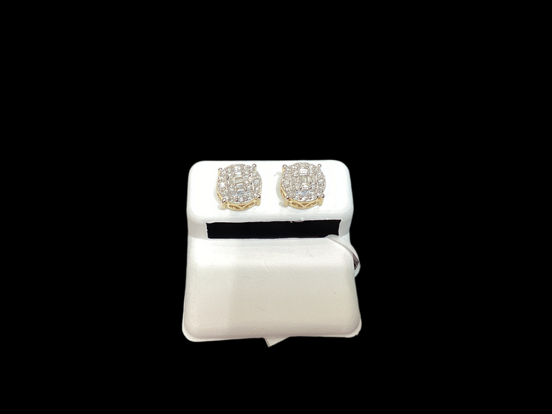 Jordan Jewelers 10 kt Gold Earrings Natural Diamonds 0.42Ctw