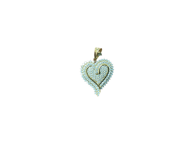 Jordan Jewelers 10kt gold Moissanite diamond charm 3.00 Ctw