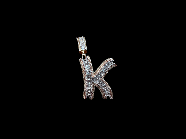 Jordan Jewelers Natural Initials Charm 10 Kt Gold Diamonds 1.40 Ctw