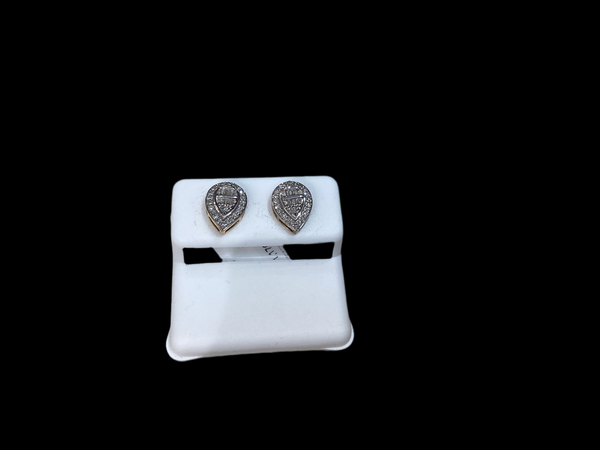 Jordan Jewelers 10 kt Gold Earrings Natural Diamonds 0.33 Ctw