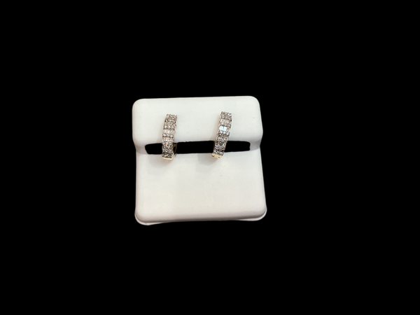 Jordan Jewelers 10 kt Gold Earrings Natural Diamonds 0.35 Ctw