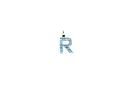 Jordan Jewelers Natural Initial Charm 10 Kt Gold Diamonds 0.53 Ctw