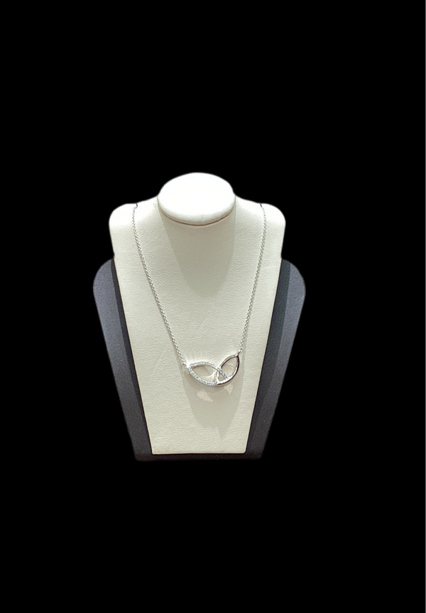 Jordan Jewelers 14kt gold Natural diamond necklace 0.19 Ctw