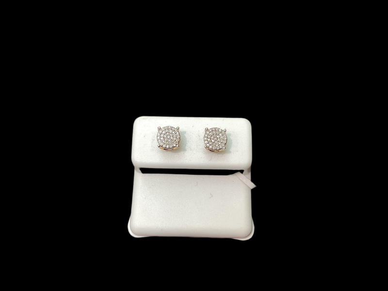 Jordan Jewelers 10 kt Gold Earrings Natural Diamonds 0.15 Ctw