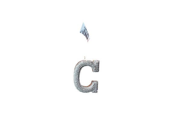 Jordan Jewelers Natural Initials Charm 10 Kt Gold Diamonds 0.34 Ctw