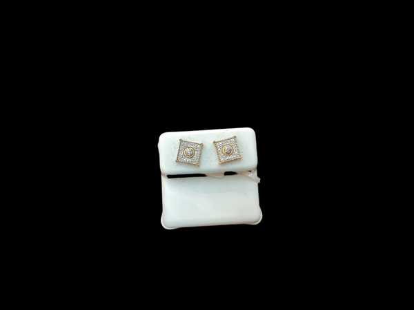Jordan Jewelers 10 kt Gold Earrings Natural Diamonds 0.10 Ctw