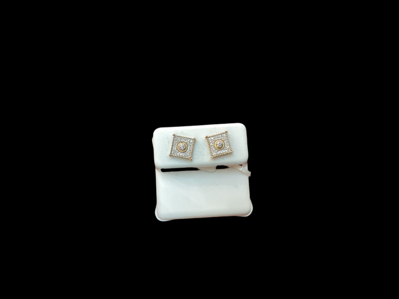 Jordan Jewelers 10 kt Gold Earrings Natural Diamonds 0.10 Ctw