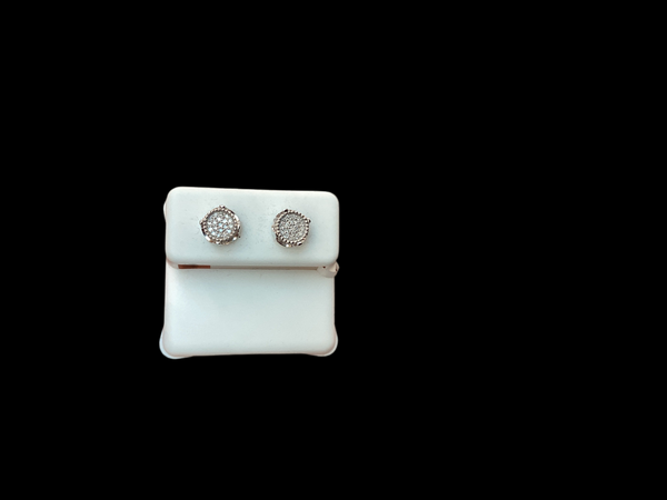 Jordan Jewelers 10 kt Gold Earrings Natural Diamonds 0.18 Ctw