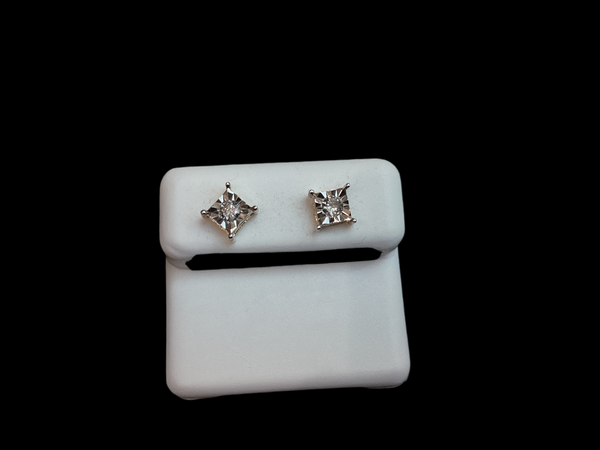 Jordan Jewelers 10 kt Gold Earrings Natural Diamonds 0.25 Ctw