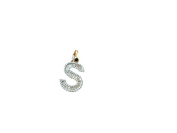 Jordan Jewelers Natural Initial Charm 10 Kt Gold Diamonds 0.45 Ctw