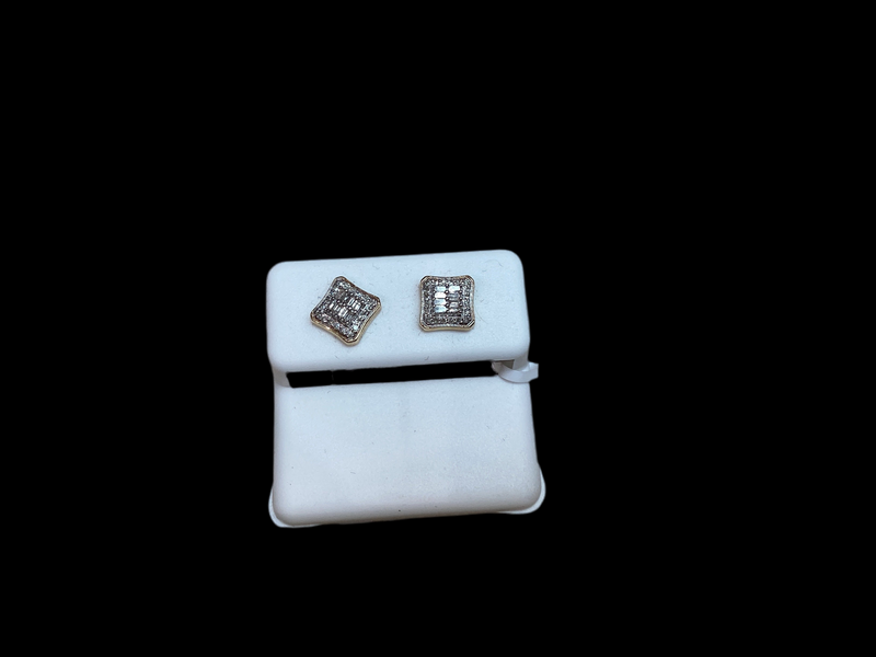 Jordan Jewelers 10 kt Gold Earrings Natural Diamonds 0.20 Ctw