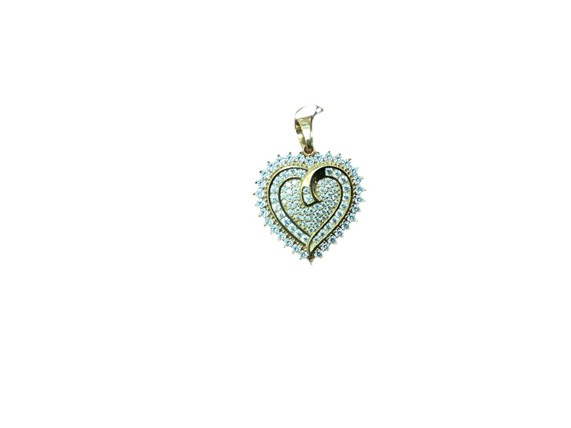 Jordan Jewelers 10kt gold Moissanite diamond charm 3.00 Ctw