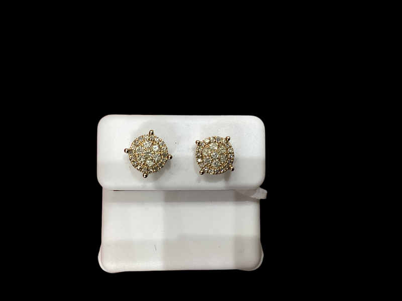 Jordan Jewelers 10 kt Gold Earrings Natural Diamonds 0.33 Ctw