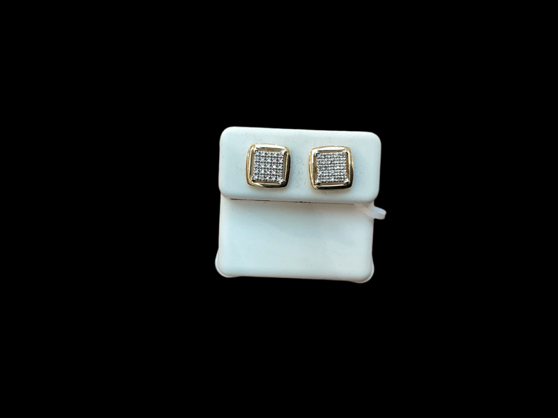 Jordan Jewelers 10 kt Gold Earrings Natural Diamonds 0.15 Ctw