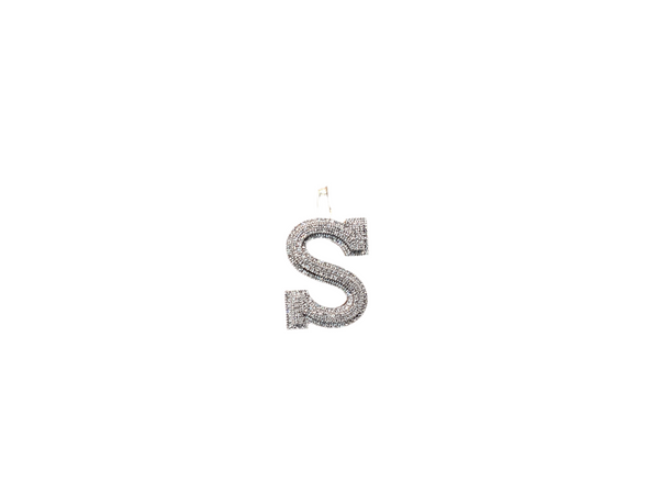 Jordan Jewelers Natural Initials Charm 10 Kt Gold Diamonds 0.44 Ctw