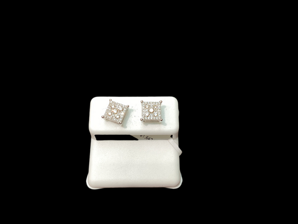 Jordan Jewelers 10 kt Gold Earrings Natural Diamonds 0.49 Ctw