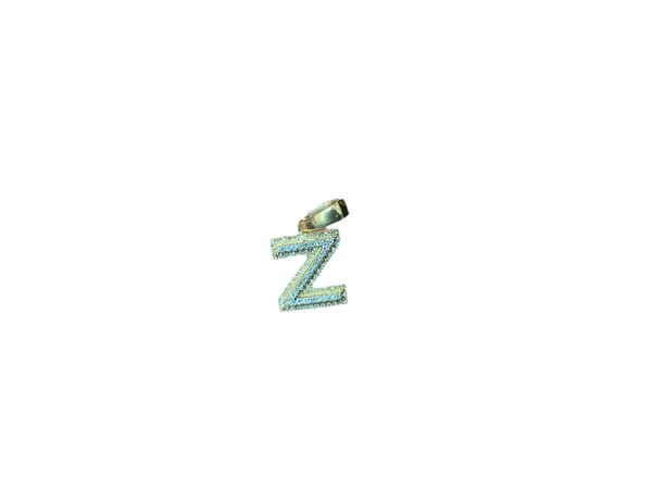 Jordan Jewelers Natural Initial Charm 10 Kt Gold Diamonds 0.15 Ctw