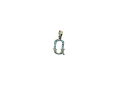 Jordan Jewelers Natural Initial Charm 10 Kt Gold Diamonds 0.19 Ctw